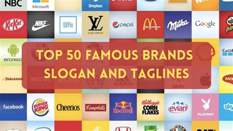 top 50 famous slogans.